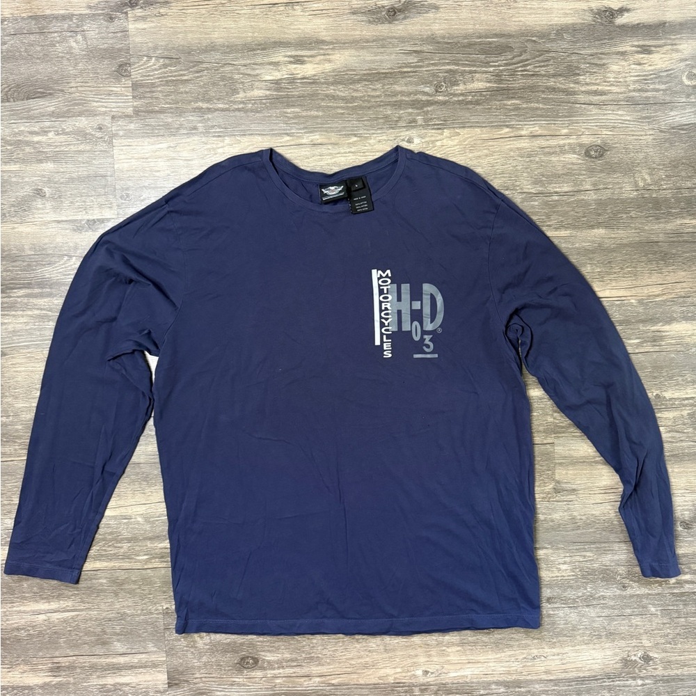 Harley-Davidson Blue Long Sleeve Tee
